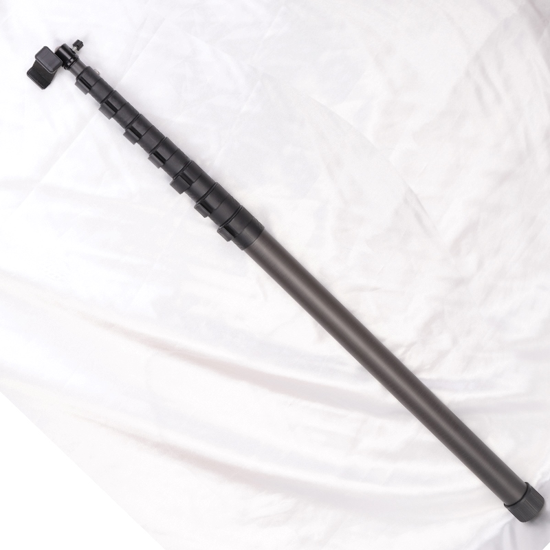 Why is carbon fiber telescopic pole good for camera poles?